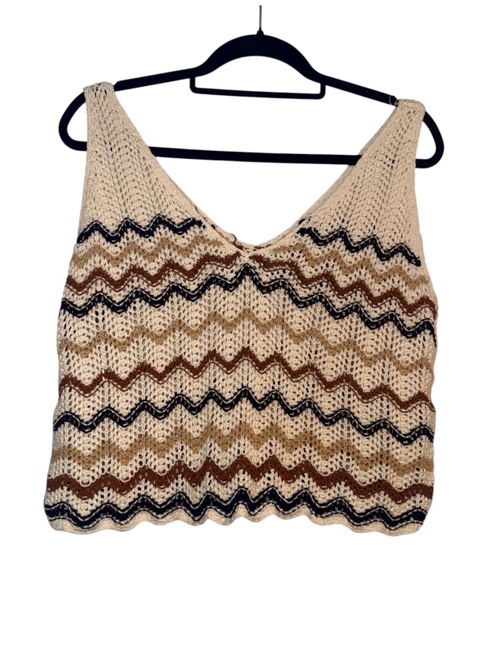 WRANGLER RETRO WOMEN'S STRIPED PRINT SLEEVELESS SWEATER TANK TOP